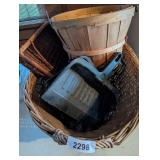 Assorted Baskets & (2) Dust Pans