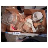 Glass Bowls, Vintage Glass Chopper, +