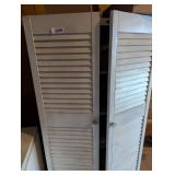 Metal Cabinet w/ Wooden Doors