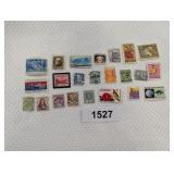 Assorted Postmarked Stamps: 5 cent China,