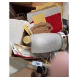 Table Lamp, Pencils & Other