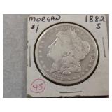 1882 S Morgan Silver Dollar