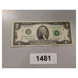 1976 Series $2 USD Bill