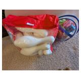 Plastic Bowling Pins & Building Blocks