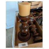 Wooden Candle Holders