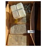 Plastic Organizers w/ Bolts, Nuts & Other