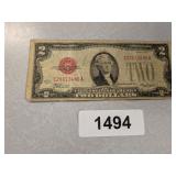 1928 D Series $2 USD Bill