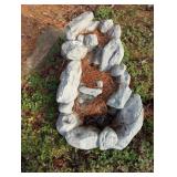 Small Resin Rock Style Fountain w/ Pump
