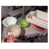 Assorted Plastic Bowls & Other - Some Tupperware