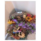 (3) Wreaths & Floral Picks