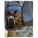 Tote & Lid w/ Assorted Light Bulbs, +