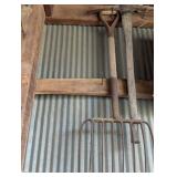 Pitch Axe & Hay Fork, Scoop Shovel & Other