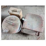 Mechanic Cart & (2) Metal Cans