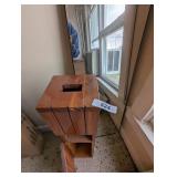 Full Length Mirror & Wooden Toilet Paper Holder