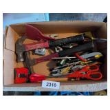 Assorted Screwdrivers, Hammers, +