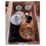 (4) Ohio Pottery Pieces, Butter Jar & Other