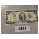 2013 Series $2 USD Bill