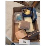 Empty Jewelry Cases & Pocket Watch