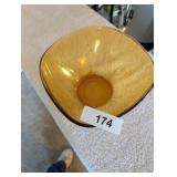 Vereco France 12 Amber Bowl