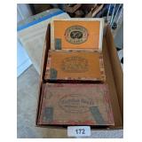 (3) Cigar Boxes