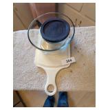 (2) Pyrex Glass Bowls & Small Cutting Board