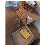 (3) Baskets, Sunglasses & Other