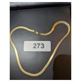 14kt Gold Herringbone Necklace