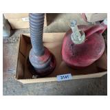One Gallon Plastic Gas Can & Large Plastic Funnel