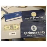 (2) Springs Valley Bank Bags, +