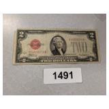 1928 D Series $2 USD Bill