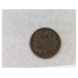 1864 2 Cent Coin
