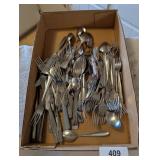 Box w/ Assorted Silverware