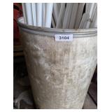 Cardboard Barrel Full of Shop Lights