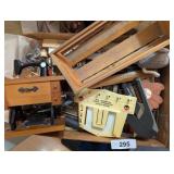 Miniature Replica Sewing Machine, Pins & Other