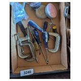 Screwdrivers, Adjustable C-Clamps, +