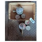 (2) Harris Gas Compressor Gauges