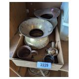 Brass Spittoons, Brass Bottle & Other Brass Items
