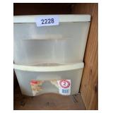 2-Drawer Plastic Organizer