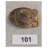 Brass Savings Profits Control Parts JD Belt Buckle