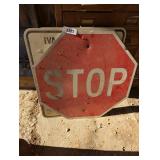 Metal Stop Sign & Other Metal Signs