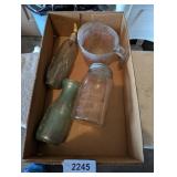 Avon Bottle, Atlas Mason Jar & Other
