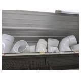 New 6" PVC 90 Degree Elbows, Sanitary Tee