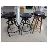 (3) Bar Stools In Varied Conditions