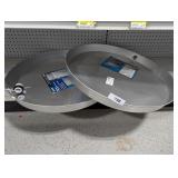 (2) Aluminum Water Heater Drain Pans