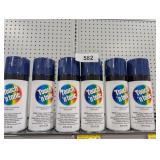 (6) Touch N Tone Spray Paints in Dark Blue