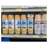 (7) Rustoleum Spray Paints in Rust & Khaki Colors