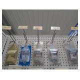 NIP (5) Garage Door Hinges in Assorted Sizes