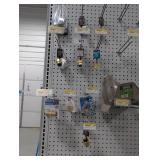 Assorted Brass Connectors, Caps & Hose Hanger