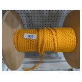 New 1/2" Polypropylene Rope Partial Roll