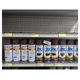 (10) Rustoleum Spray Paints in Assorted Browns